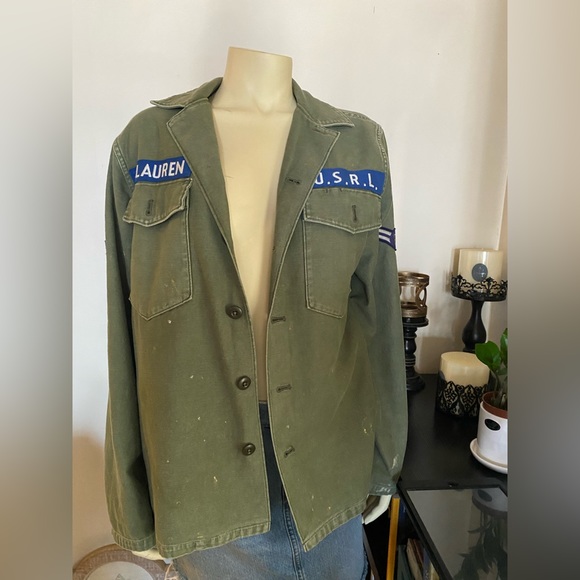 Ralph Lauren Oversized shirt 👕 Olive color/ Size Large. - Picture 2 of 10